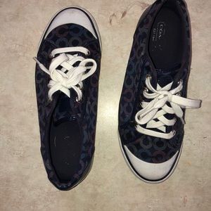 Coach shoes worn but still freshly cleaned